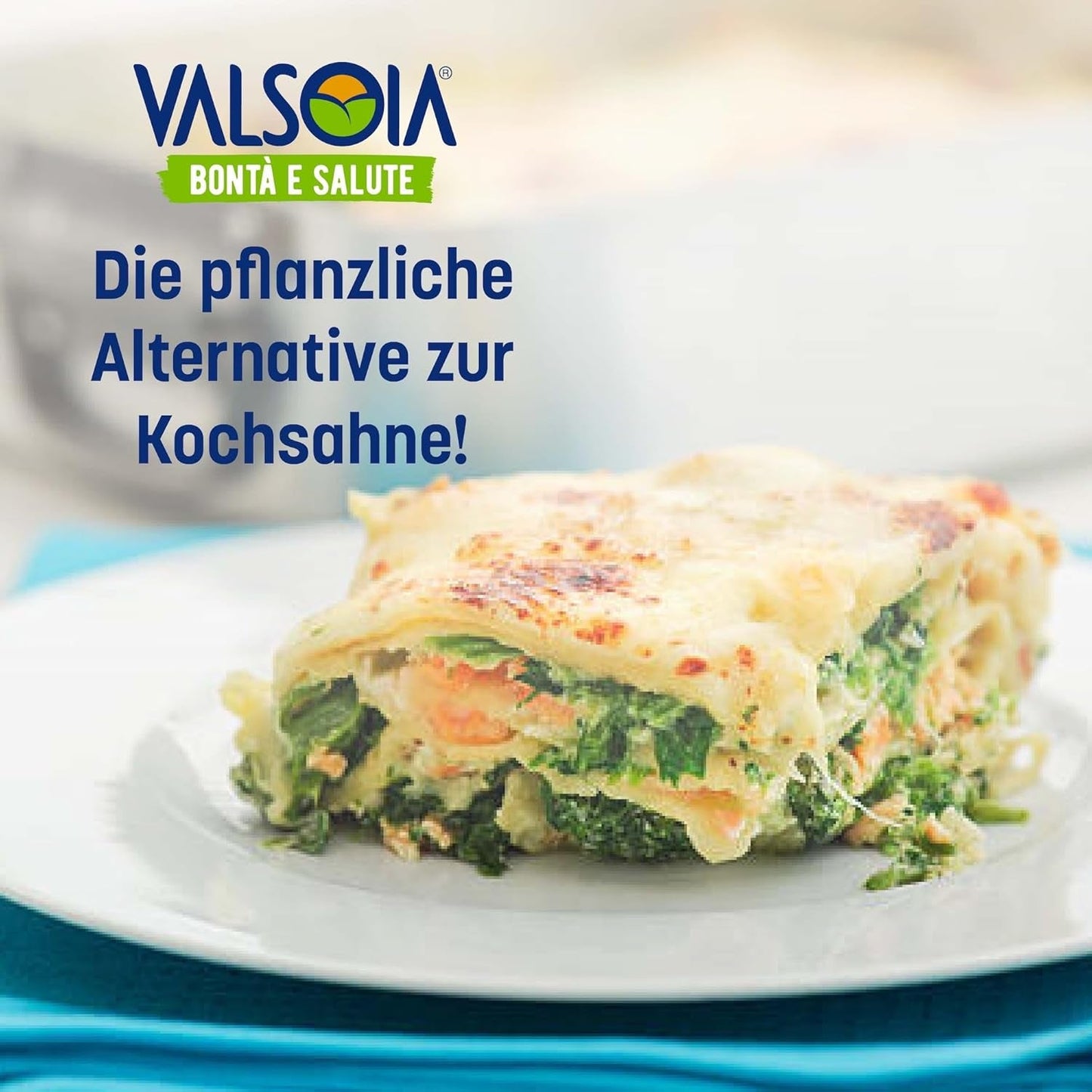 Condisoia crème, ideale kookroom voor mensen met lactose-intolerantie, veganisten en vegetariërs, veelzijdig in de keuken, 6 x 200 g