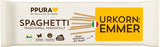 PPURA Biologische Spaghetti Pasta met Emmer 500g, 100% natuurlijke emmerspaghetti, gemaakt in Italië - Italiaanse pasta zonder toevoegingen, kleurstoffen of conserveermiddelen