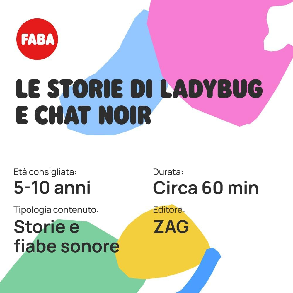 Geluidsfiguur - Tales of Ladybug and Cat Noir - Geluidsverhalen en sprookjes, jongens en meisjes 4-6+, Italiaanse versie Babyspeelgoed Naty Shop