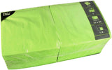 250 servetten, 3-laags 1/4-vouw 33 Cm X 33 Cm appelgroen