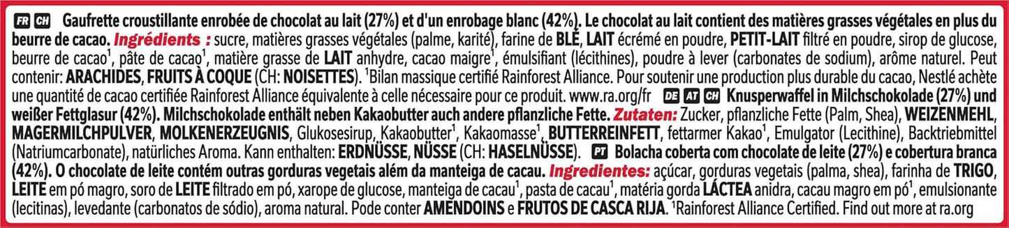 Nestlé Chunky Funky, knapperige wafel in melkchocolade, verpakking van 24 (24 x 40 g)