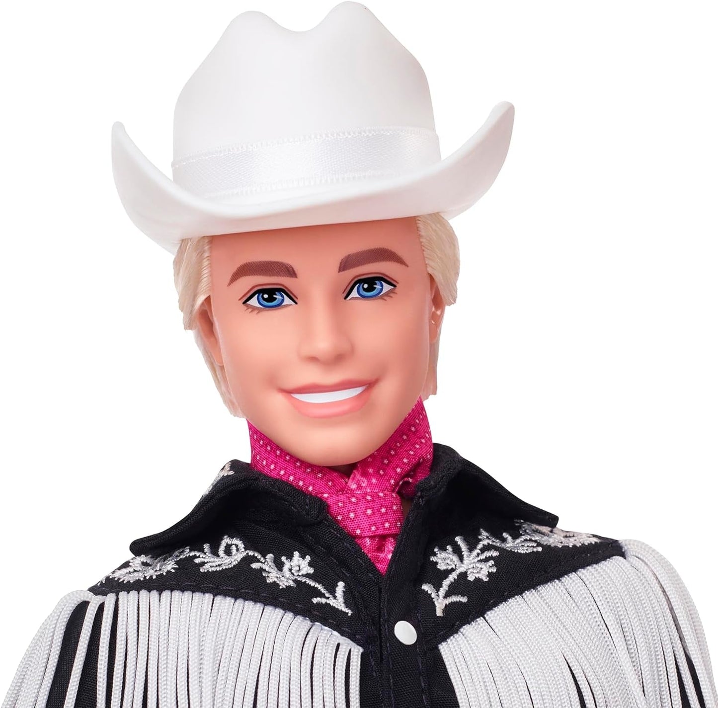 BARBIE de FILM Ken - verzamelpop in westerse outfit, vintage shirt, cowboyhoed, witte laarzen uit de film voor kinderen vanaf 3 jaar, HRF30 Naty Shop-poppen