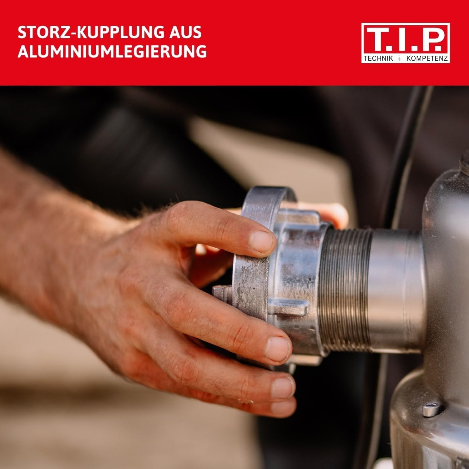Storz TYPE C 52 koppeling, 2" binnendraad, voor buizen en fittingen met nitril O-ring voor zuig- en drukinzetstukken, gemaakt van aluminium, 31092