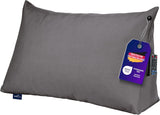 Leeskussen Traumnacht Cosy Rugkussen, 70 x 40 cm donkergrijs, afneembare en wasbare hoes van 100% polyester, praktisch zijvak, Oeko-Tex gecertificeerd, geproduceerd volgens Duitse kwaliteitsnormen