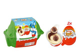 Kinder Joy-pakket van 2 - De ene helft met heerlijke melk- en cacaoroom en knapperige balletjes, en de andere helft met een geweldige verrassing - Paaschocolade, Paassnoepjes - Paascadeau - 40g