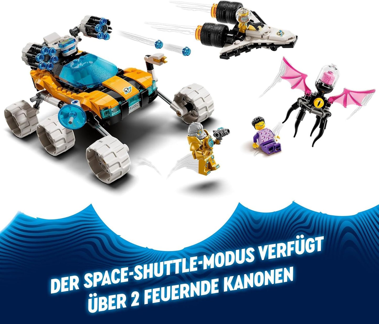 LEGO Dreamzzz 2-in-1 Mr Oz's Space Buggy speelgoedauto of Space Shuttle-set inclusief minifiguren van Mr Oz, Albert en Jayden, ruimtecadeau voor kinderen 8+ 71475 Bouwsets Besuche in LEGO-Store