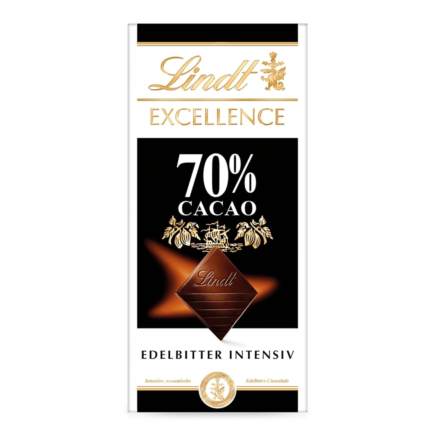 Lindt EXCELLENCE 70% cacao - pure chocolade, 100 gram tablet Naty Shop Standaardtitel