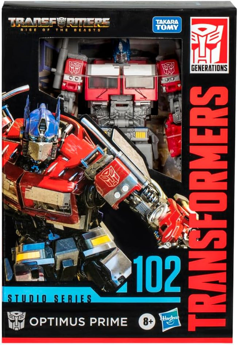 Transformers Studio Series Voyager Class Rise of the Beasts 102 Optimus Prime Actiefiguur Rood Wit Blauw Actiefiguren Naty Shop