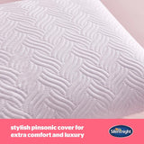 Silentnight Ultimate Kussen - Zacht en ondersteunend bedkussen met Pinsonic Soft Touch Luxe gewatteerde hoes, machinewasbaar en hypoallergeen voor rug- en zijslapers, 1 stuk Naty Shop standaardkussens