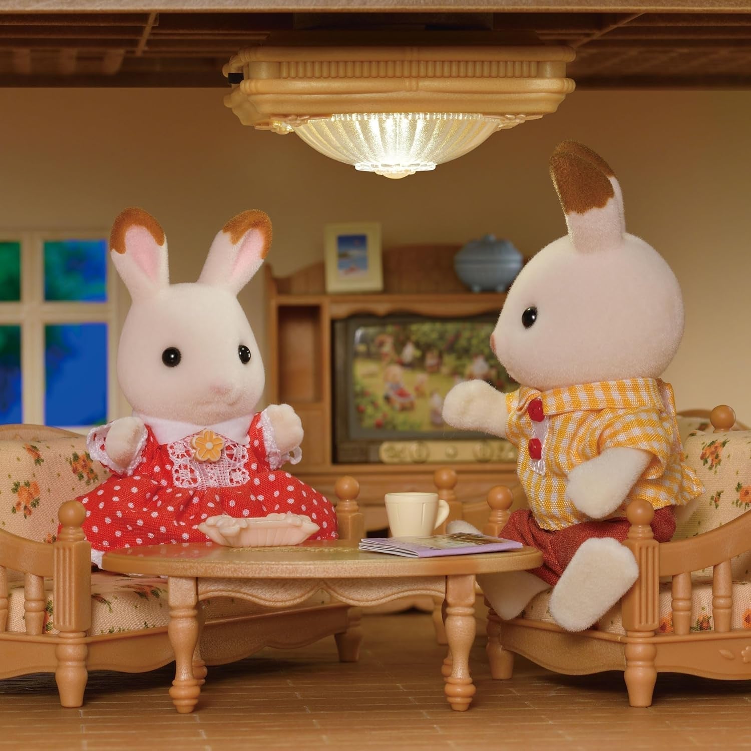 Sylvanian Families 5528 Plafondlamp - Poppenhuismeubilair Bruin Naty Shop Dolls