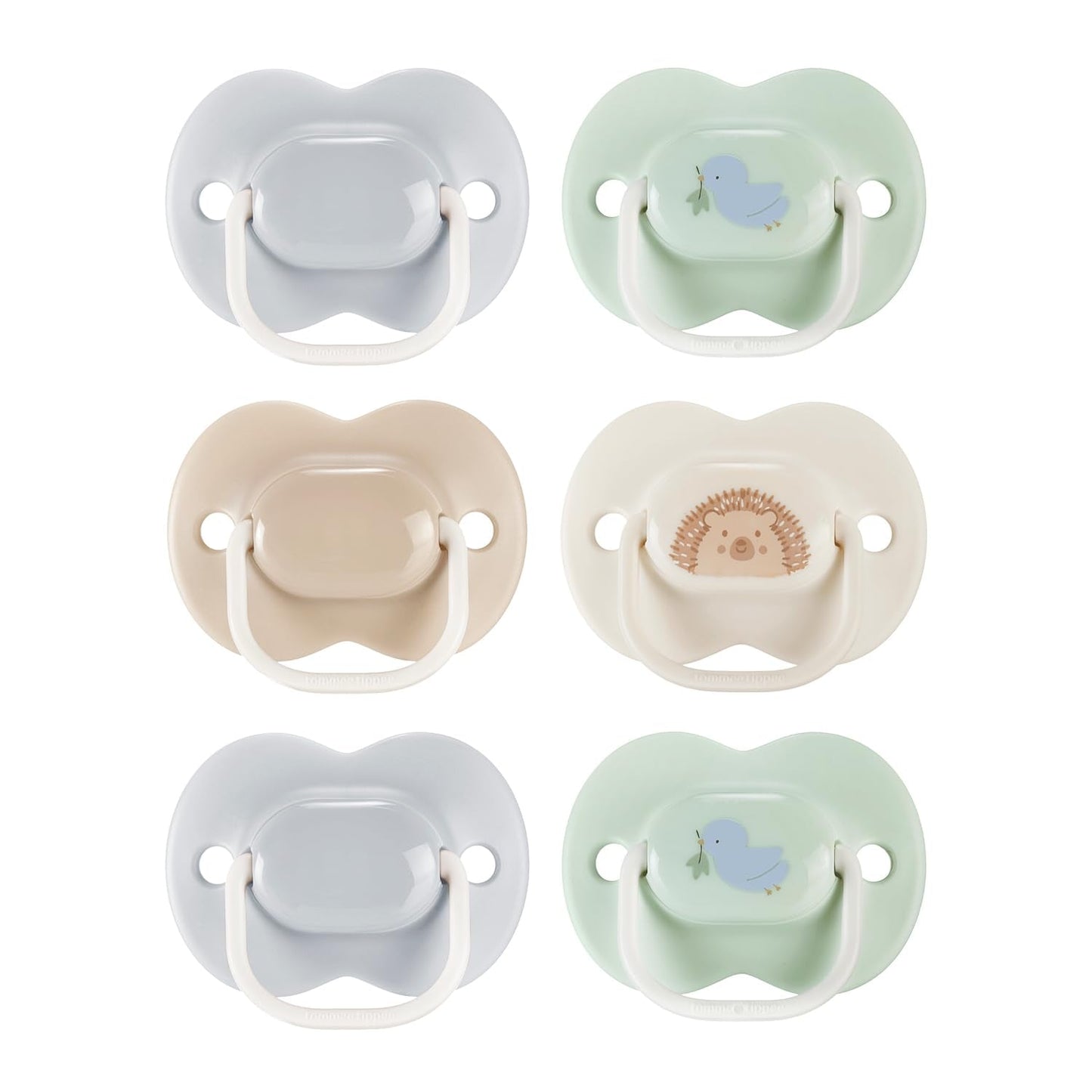 Tommee Tippee Anytime fopspenen, 0-6 maanden, 6-delige symmetrische fopspenen, BPA-vrij