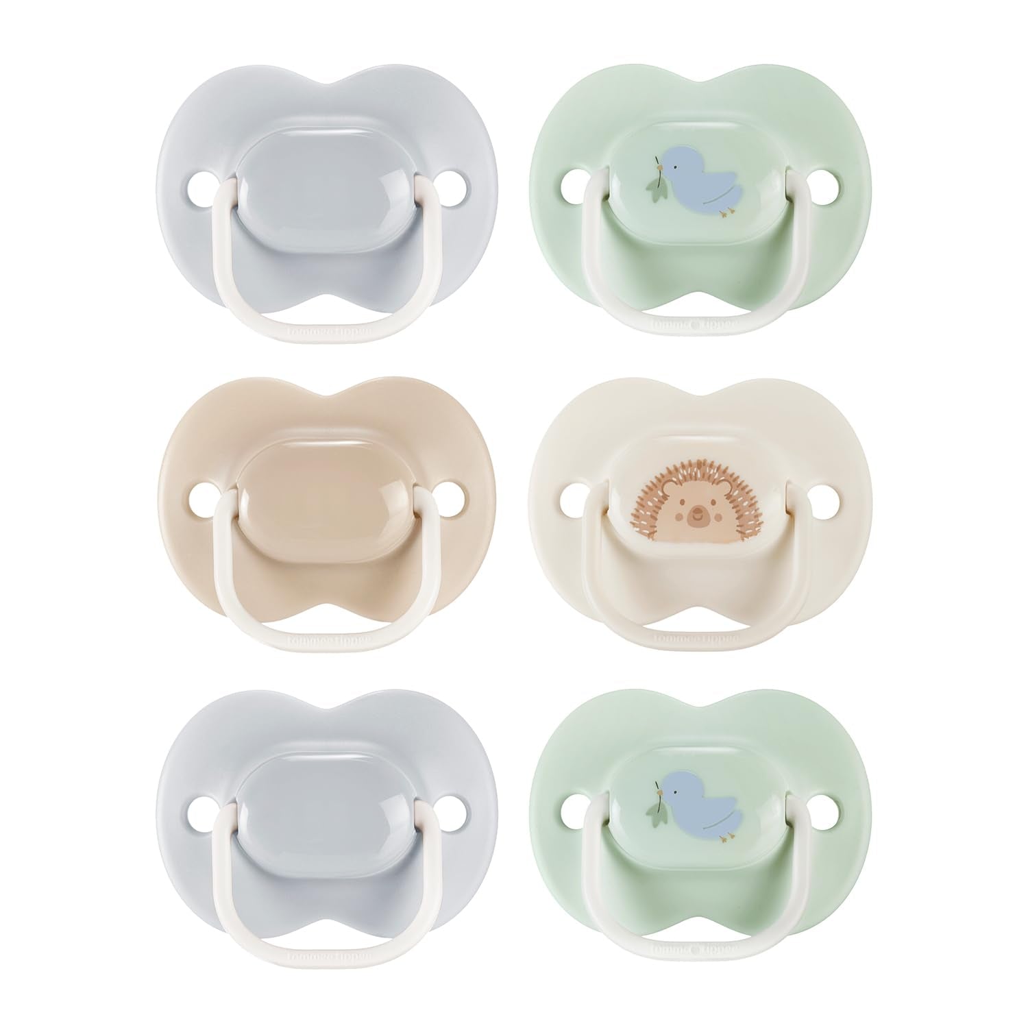 Tommee Tippee Anytime fopspenen, 0-6 maanden, 6-delige symmetrische fopspenen, BPA-vrij