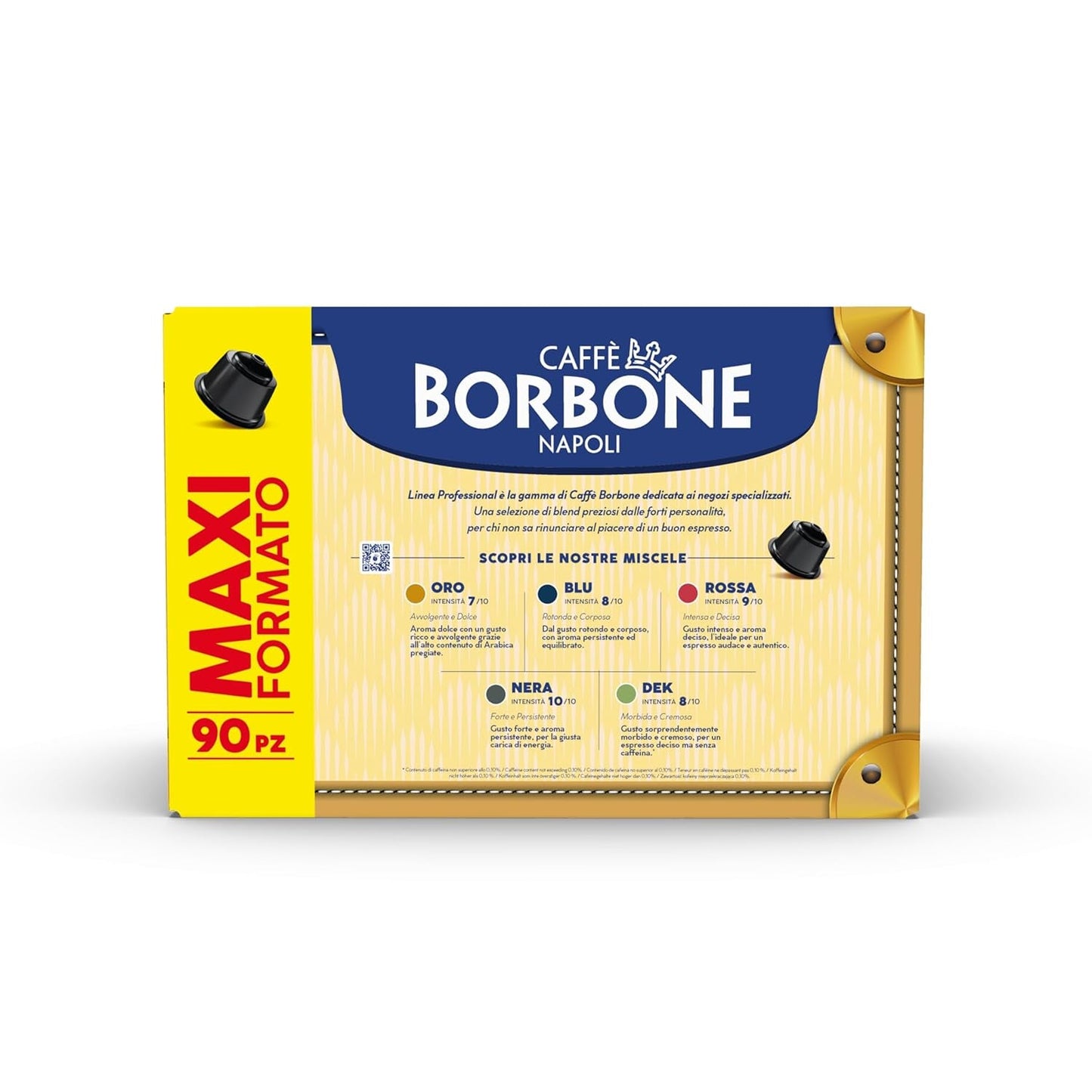 Caffè Borbone Blue Kaffeemischung - 90 Kapseln - Compatibel met Kaffeemaschinen der Marke Nescafè®* Dolce Gusto®*