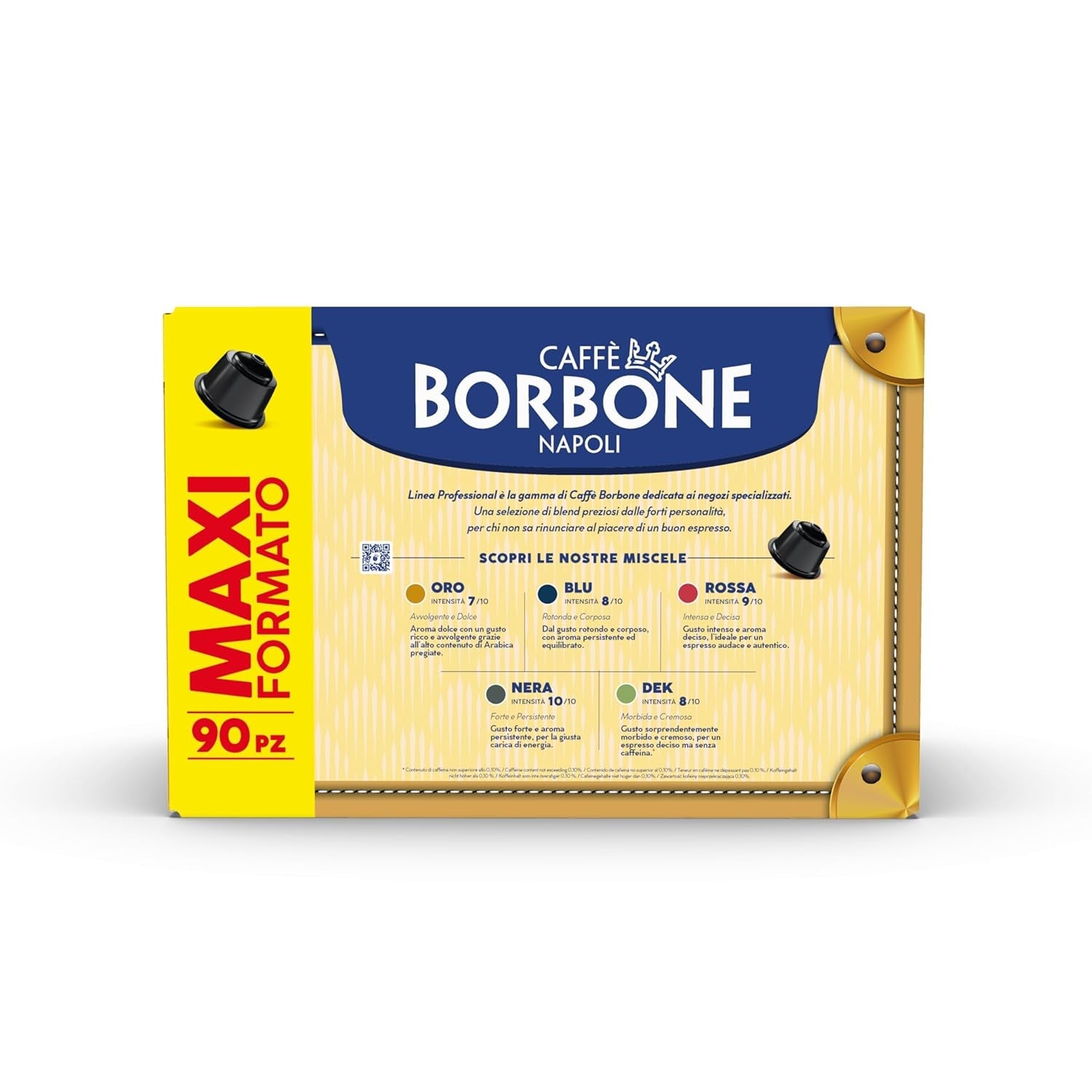 Caffè Borbone Blue Kaffeemischung - 90 Kapseln - Compatibel met Kaffeemaschinen der Marke Nescafè®* Dolce Gusto®*