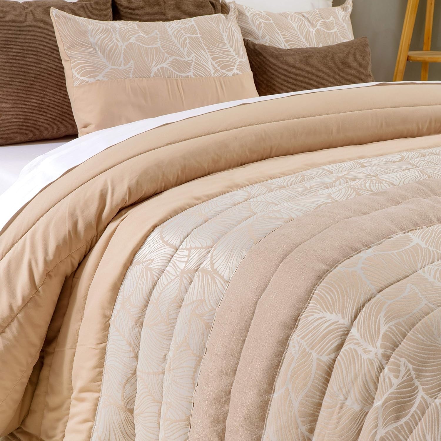 Sancarlos Spring 1 deken, crèmekleur, voor bedden met een breedte van 105 cm Quilts en dekbedden Naty Shop