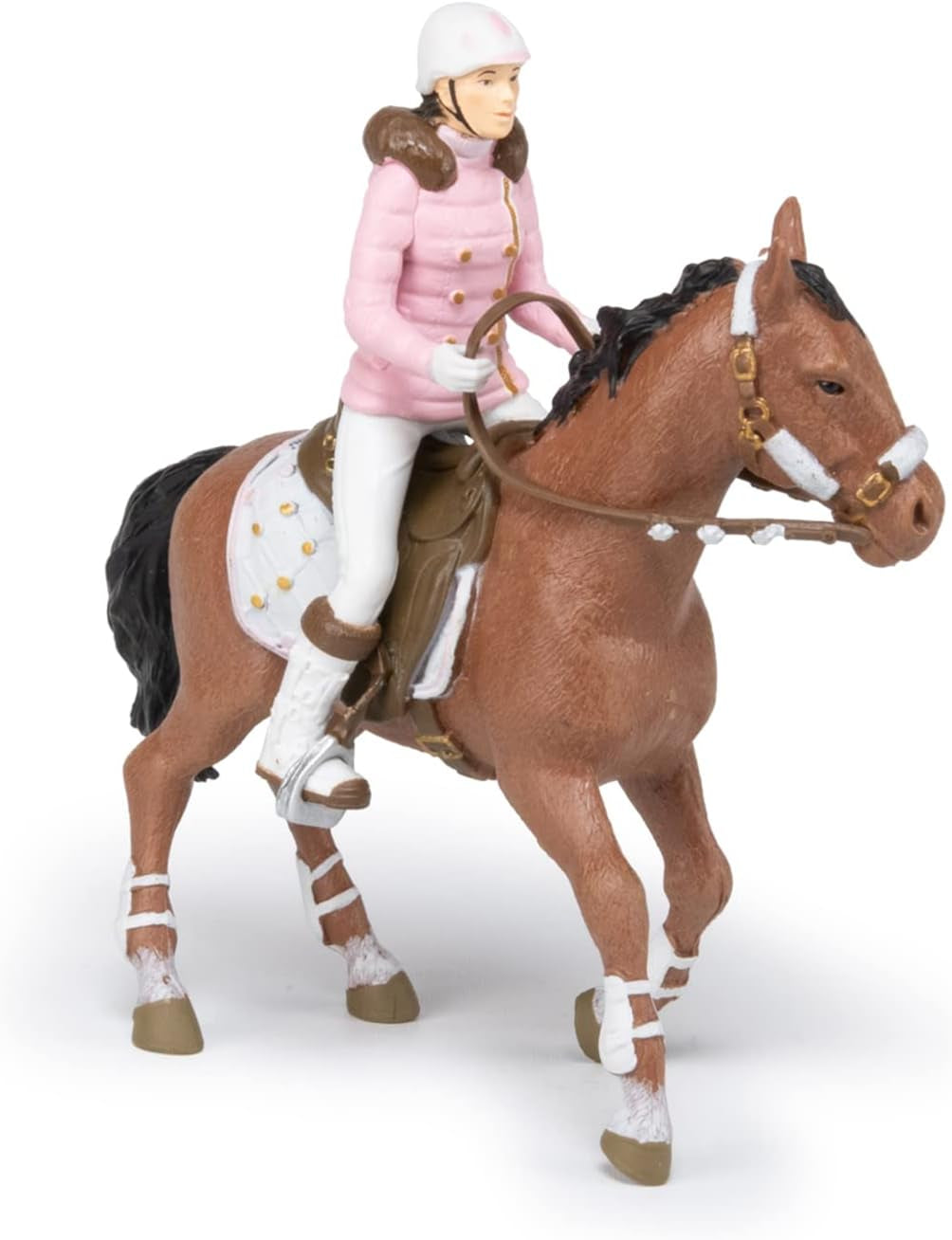 PAPO - Paardenfiguur - Rider Fashion Winter, passie voor paardrijden, speelgoed voor kinderen vanaf 3 jaar. Actiefiguren van Naty Shop