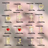Gouden nagelbedels 80 stuks kruis roos hart Maagd Maria nagel edelstenen metaallegering nagelaccessoires voor manicure ontwerp decoraties doe-het-zelf ambachten