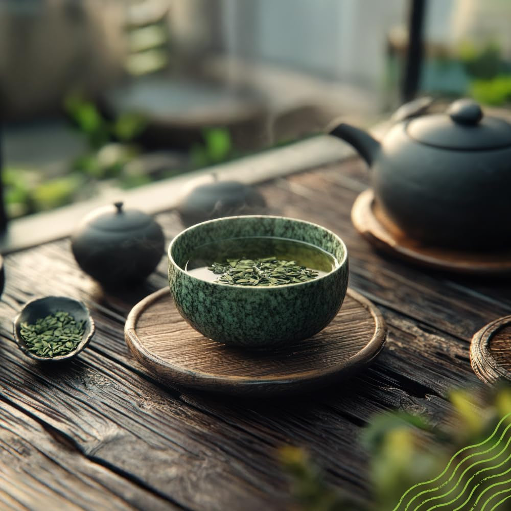 Naturalebio Japanse Sencha-thee - 200 g Biologische groene thee - 100% pure en natuurlijke Sencha groene thee - losse bladeren van de eerste oogst - biologisch product geteeld in Japan