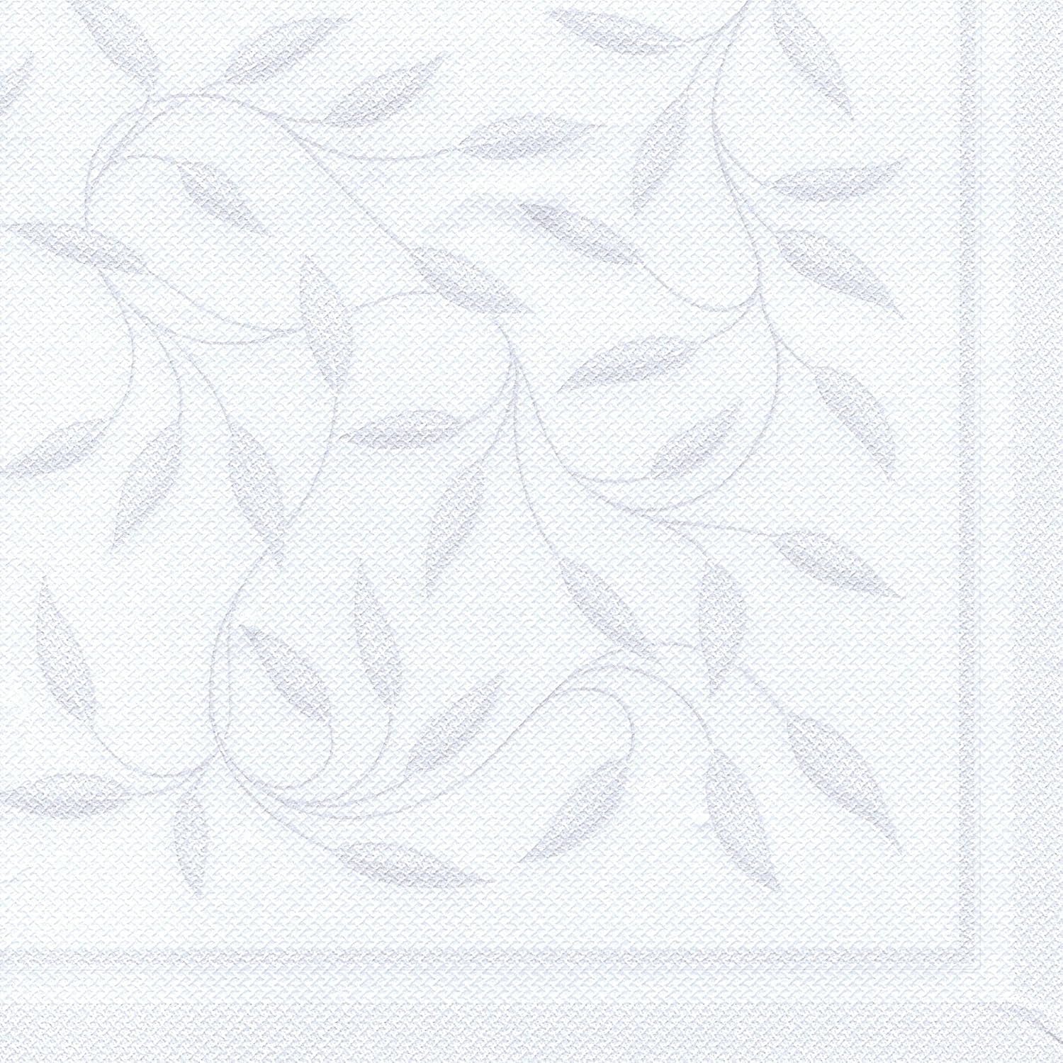 Papstar, 50 servetten "ROYAL Collection" 1/4 vouw 40 Cm X 40 Cm Wit "Nieuw Mediterraan", #11652