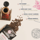 Geroosterde Arabica koffiebonen | 500 g met hints van cacao en amandelen | Van een traditionele koffiebrander | Delicate smaak