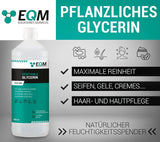 Plantaardige glycerine, 100% natuurlijk, natuurlijke vochtinbrengende crème voor haar en huid, ideaal voor zepen, shampoos, crèmes, 1 liter Douche en bad Naty Shop