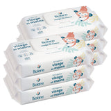 BIOLANE - Natte babydoekjes voor gezicht en handen - 6 stuks - 384 doekjes (6 x 64 cm) - Reinigt en beschermt - Toiletartikelen - Hypoallergeen - Voor de gevoelige huid - 97% natuurlijke ingrediënten - Gemaakt