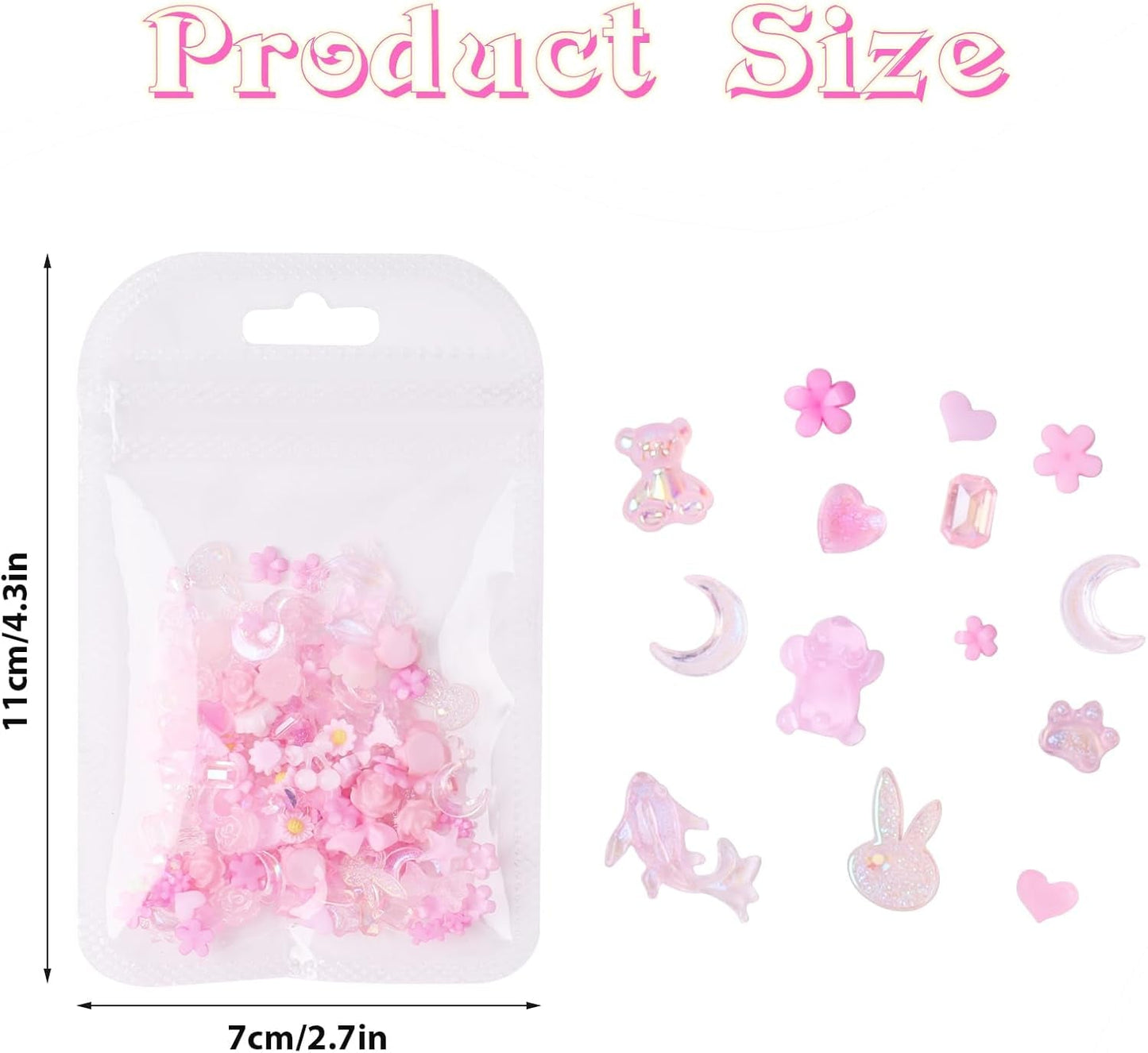 100 stuks boog nagelbedels Y2K 3D hars camellia bloem nagelbedels kawaii strass nagelkunst decoraties, patronen, doe-het-zelf accessoires (roze)