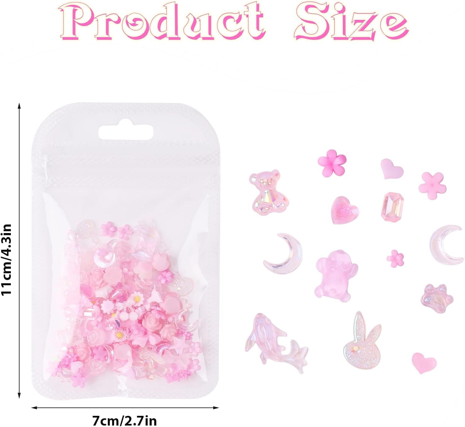 100 stuks boog nagelbedels Y2K 3D hars camellia bloem nagelbedels kawaii strass nagelkunst decoraties, patronen, doe-het-zelf accessoires (roze)
