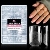 Ballerina Gel Nagel Tips 216 stks 12 Maten Zachte Gel Nagel Tips Volledige Dekking Nagelverlenging Set Semi Matte DIY Thuis Kunst