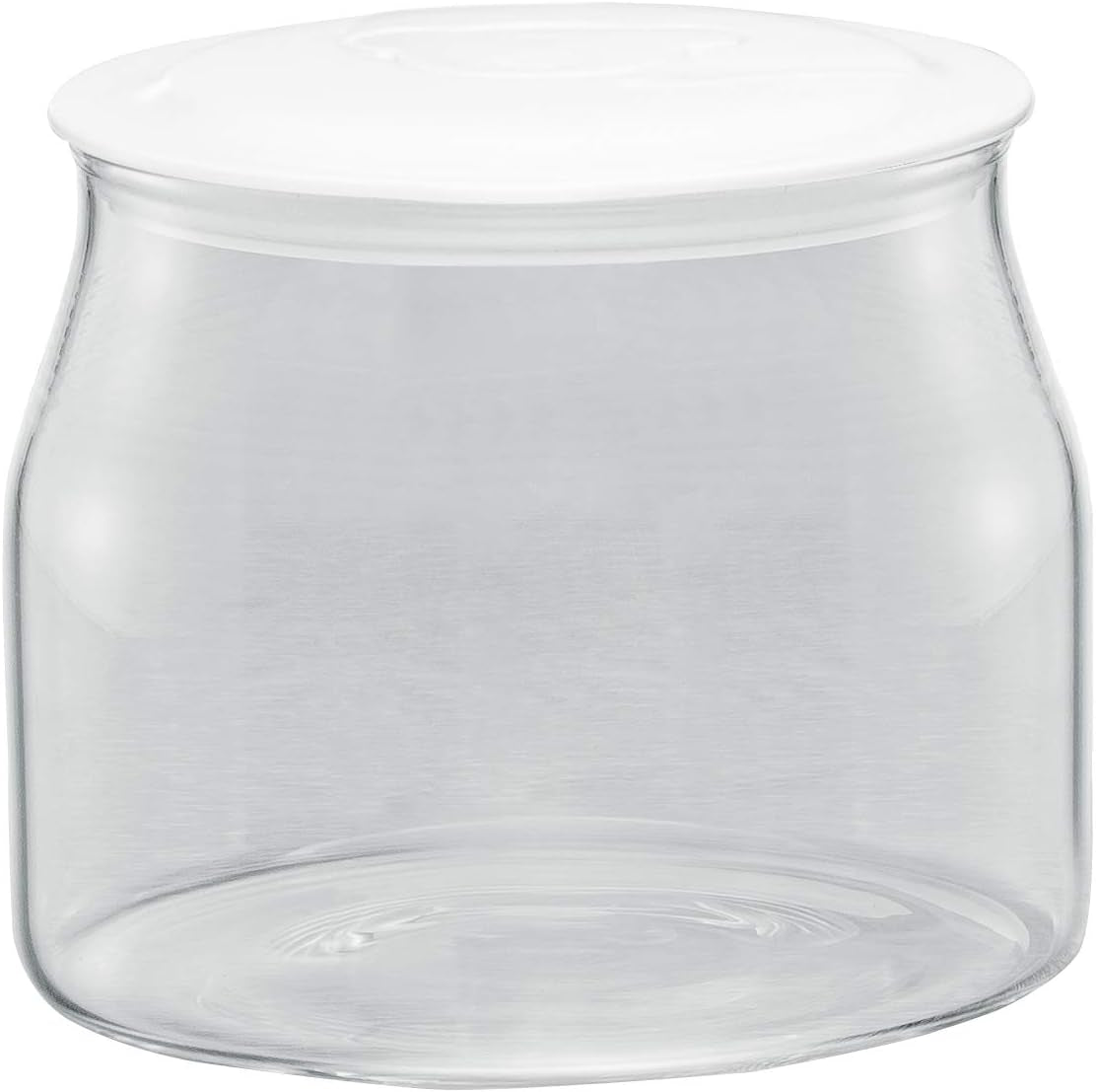 Rommelsbacher JG 1 reservepot voor yoghurt- en roomkaasmaker JG 80-1,2 liter met deksel (2 stuks) Naty Shop voedselbewaardozen helder/wit 1 stuk (1 stuk)