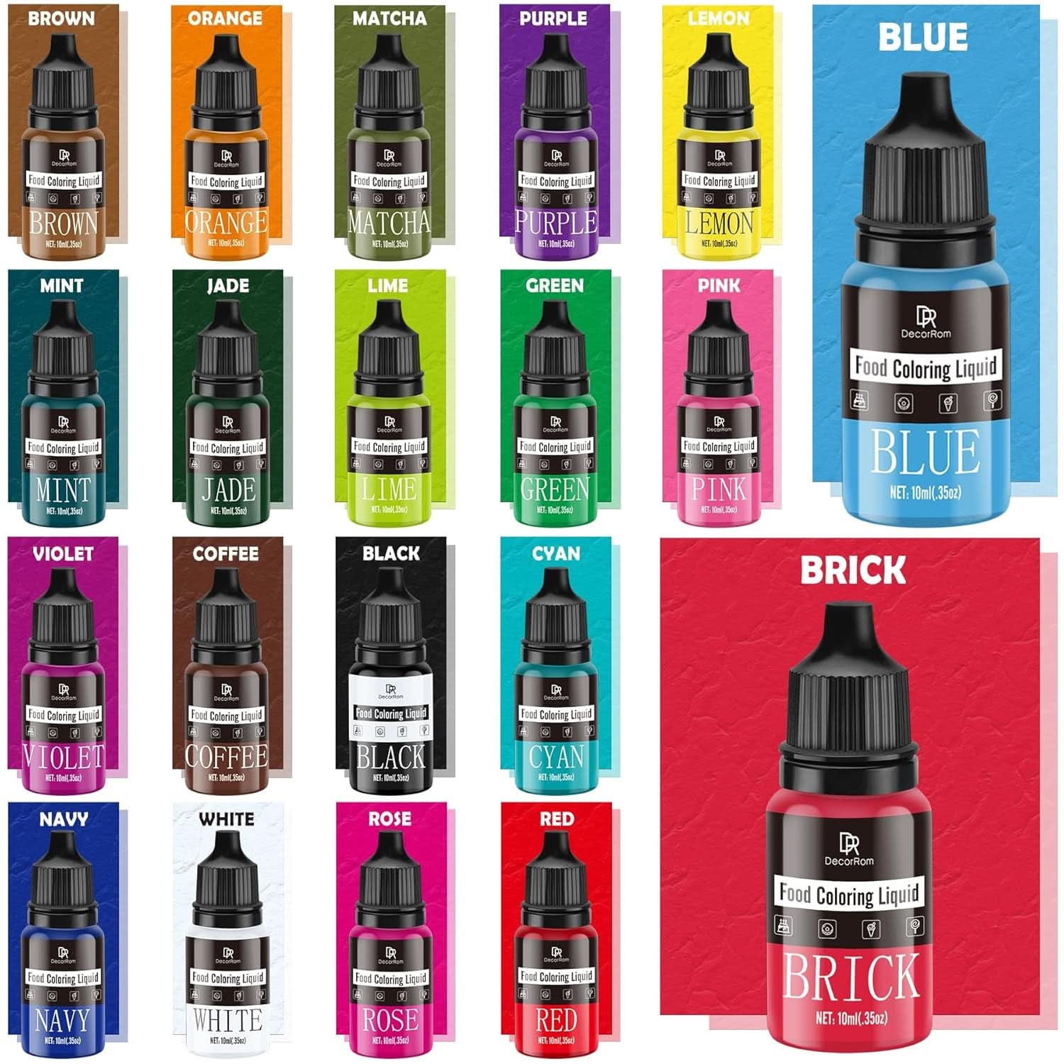 Vloeibare kleurstof voor levensmiddelen, 10 ml Naty Shop