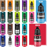 Voedselkleuring - 20 kleuren x 10 ml geconcentreerde vloeibare kleurstof voor taartdecoratie, bakken, koekjes, macarons - suikervrije kleurstof voor drankjes, taartdecoratie, doe-het-zelf-slijm, paaseieren