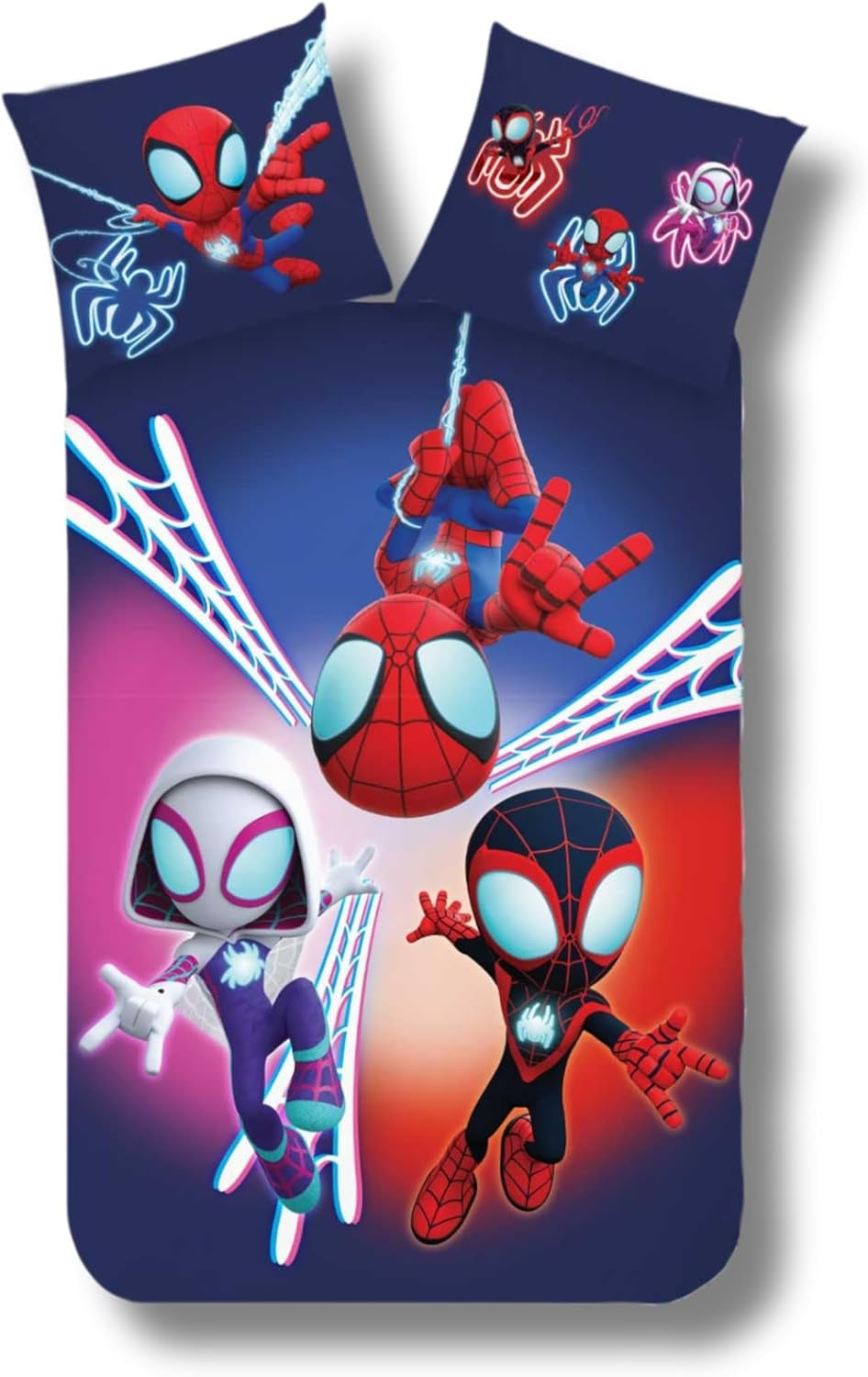 Kinderbeddengoed voor meisjes en jongens Cartoon 100% katoenen beddengoed - Kinderen Naty Shop Spidey