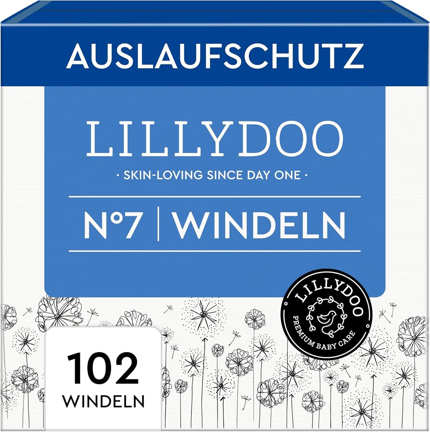 LILLYDOO Babyluiers Huidvriendelijk - Maat 3 (6-10kg), 29 stuks, Betrouwbare lekbescherming, Zacht, Geurvrij en Lotionvrij voor gevoelige huid, Dermatologisch getest