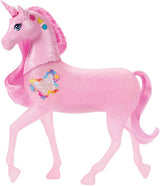 Barbie glow-in-the-dark eenhoorn met 20 interactieve combinaties van licht-, geluids- en muziekeffecten voor spel met drukknoppen en hoofdstreling, JCP78