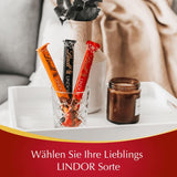 Lindt-chocolade | LINDOR melkchocoladesticks, Promotie-aanbieding | 100g | 4 LINDOR melkchocoladerepen met smelt-in-je-mond-vulling | Chocoladesticks (pak van 3)