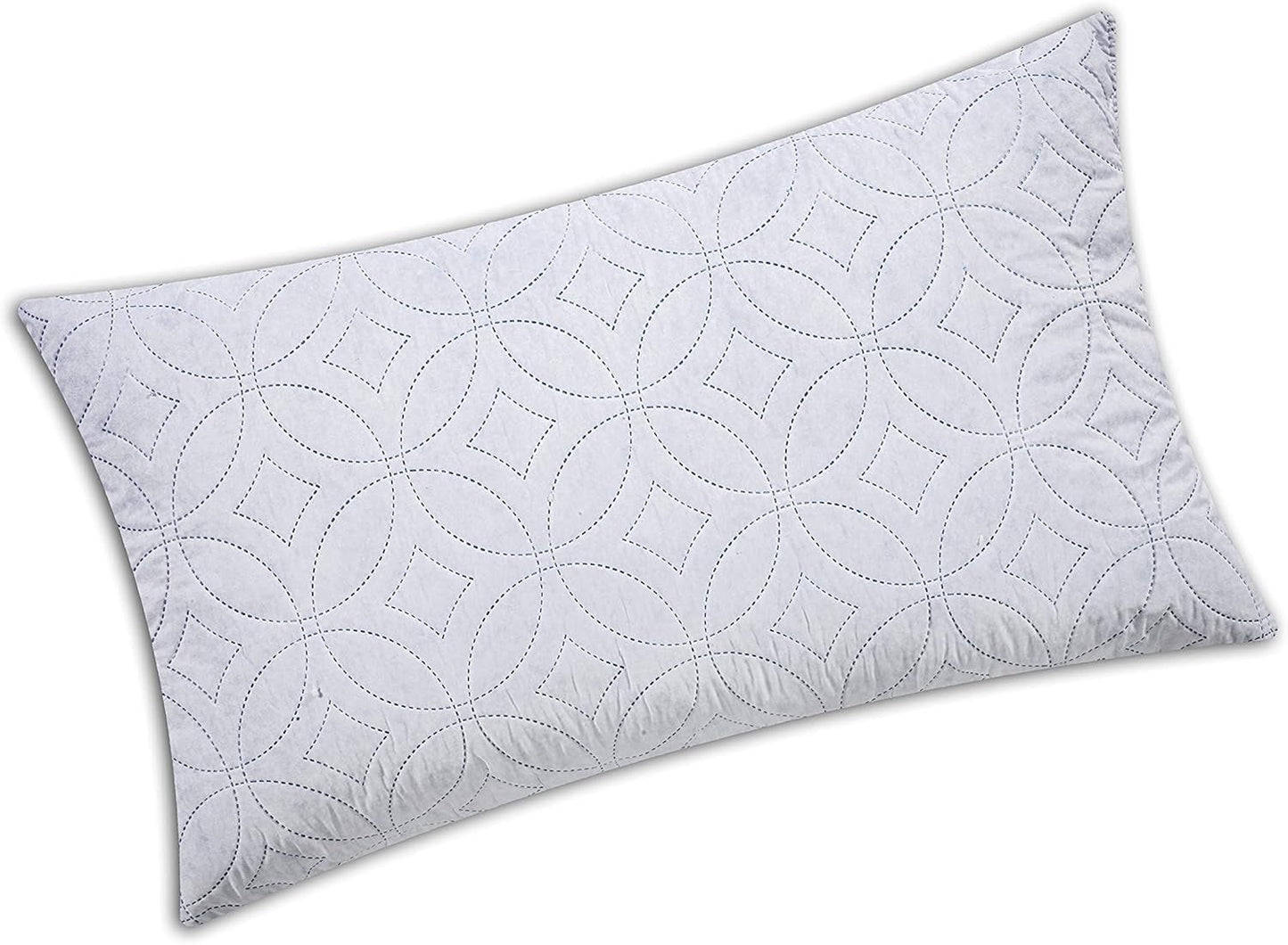 V.I.P. Zeer belangrijk kussen V.I.P. Memory Flake kussen wit kussen 45 x 75 cm polyester gewatteerde hoes super ademend zacht gemaakt in Italië Naty Shop standaard kussens