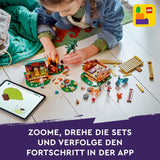 LEGO Friends Gezellige hutten op avonturenkamp, rollenspel voor buiten, kinderspeelgoed voor meisjes en jongens vanaf 7 jaar met 3 figuren en vos, kampeerspeelgoed 42624 Bouwsets Besuche den LEGO-Store