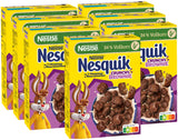 Nestlé NESQUIK Crunchy Brownie, knapperige ontbijtgranen met chocoladestukjes en een innovatieve vorm voor extra knapperigheid, verpakking van 7 (7 x 300 g)