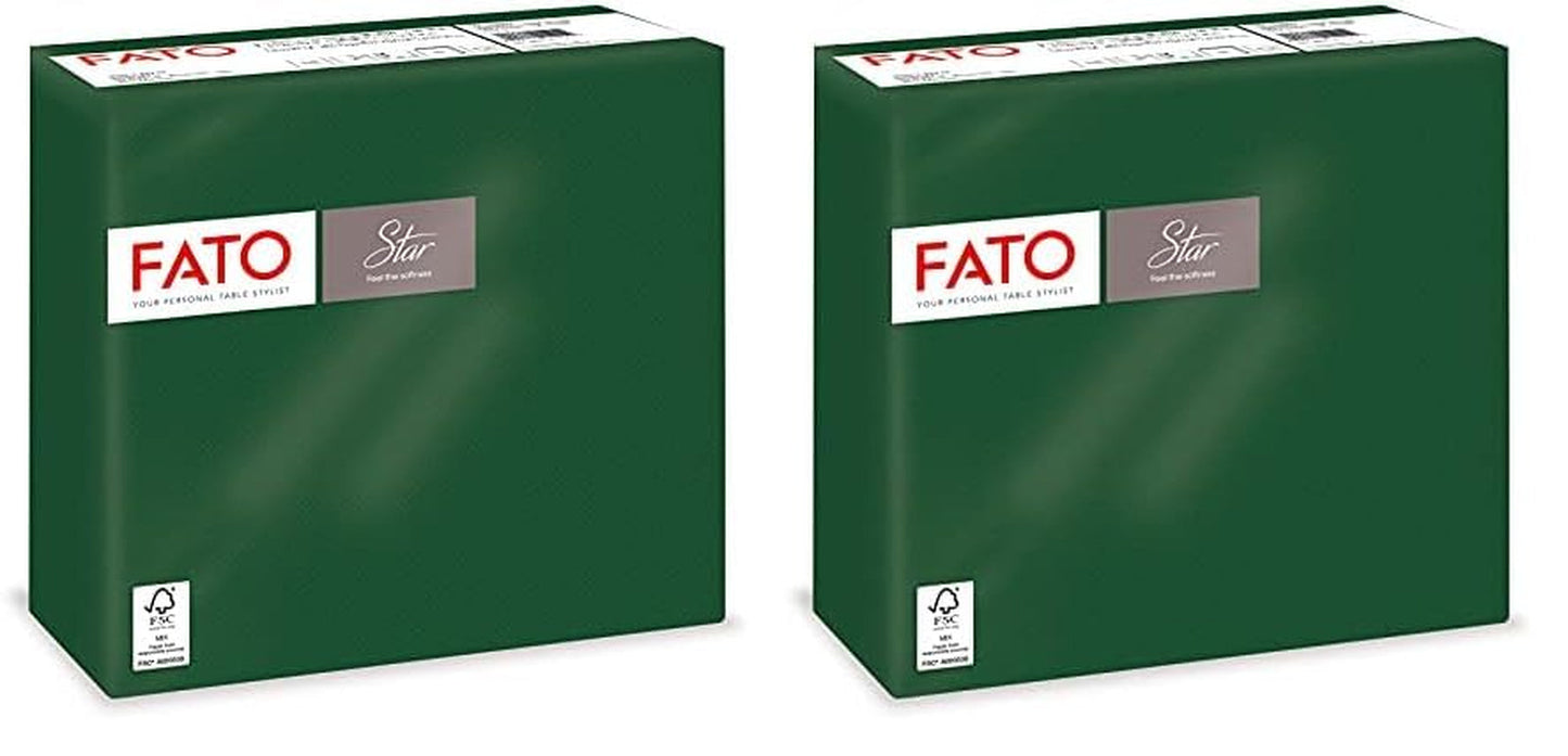 - Zachtheid en zachtheid Wegwerp papieren zakdoekjes 40 stuks zakdoekjes maat 38X38 4 vouw 2-laags bosgroen 100% puur cellulosepapier Fsc-gecertificeerd (2 stuks)
