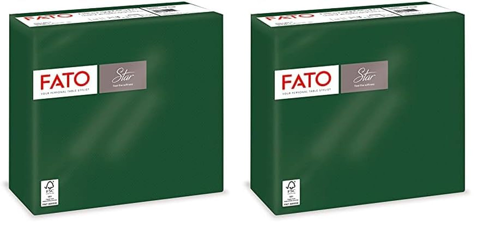 - Zachtheid en zachtheid Wegwerp papieren zakdoekjes 40 stuks zakdoekjes maat 38X38 4 vouw 2-laags bosgroen 100% puur cellulosepapier Fsc-gecertificeerd (2 stuks)