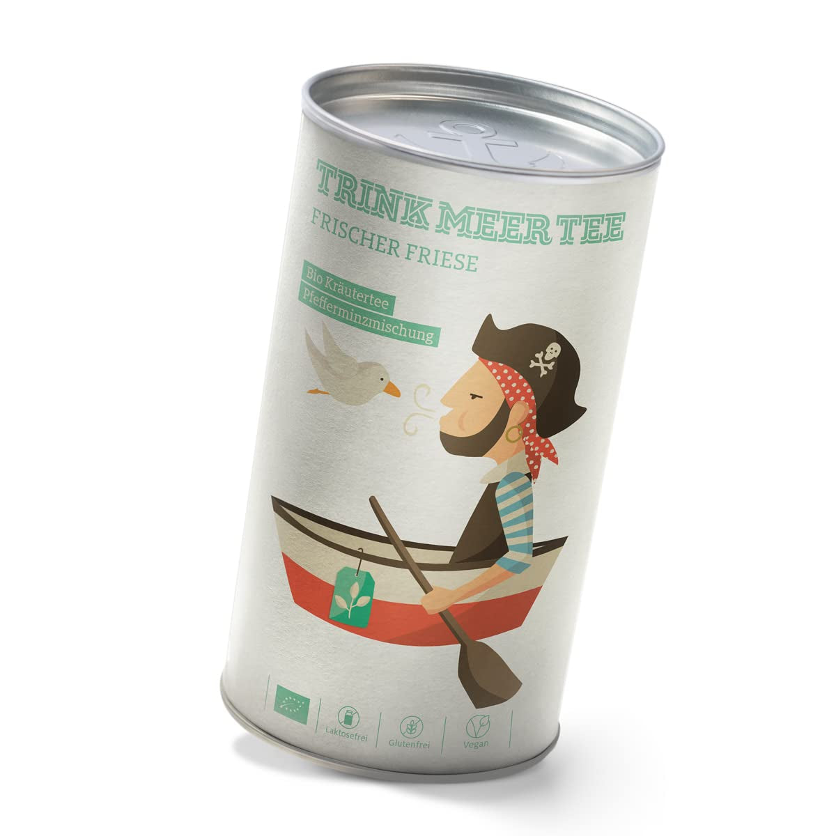 Drink meer thee FRISCHER FRIESE - Biologische kruidenthee | Muntmengsel | Biologische muntthee | Losse thee in theedoos | Geschenk I 50 G