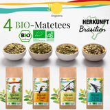 ORIGEENS BIO MATE TEA GIFT SET X4 I Yerba Mate Bio 4X80G I Yerba Mate theeservies, cadeau-idee