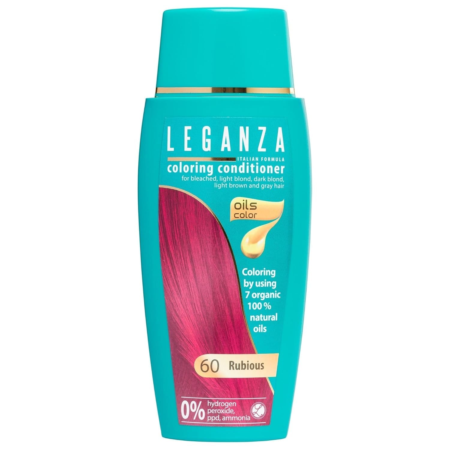 Leganza Natuurlijke Balsem Haarverf Kleur 71 Café Latte | Haarverf zonder ammoniak | Verrijkt met 7 natuurlijke oliën | 150 ml Naty Shop 60 Rubious haarverf