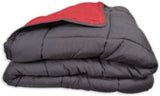 Calgary Dekbedovertrek Polyester grijs/rood, Polyester, Grijs/rood, 200X140X1 Cm Dekbedden en dekbedden Naty Shop 220X160X1 cm
