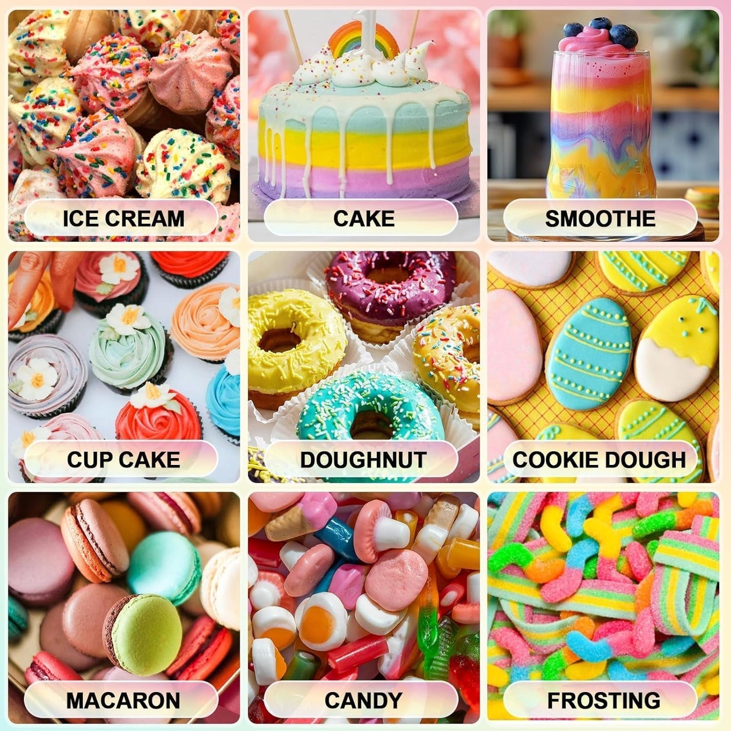 Mengsel van oliën, roze voedingskleurstof op oliebasis, sterk geconcentreerd, voor chocolade, fondant, koekjes, cake bakken, macarons, doe-het-zelf taartdecoratie, deegtoppings - 20 ml