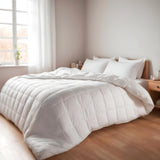 Vezeldekbed, 250 G, microvezel, zacht, zijdeachtig, voor bedden van 100, 105 en 110 cm, wit, 180 X 220 cm Dekbedden en dekbedden Naty Shop