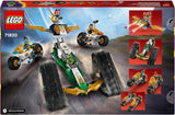 LEGO NINJAGO Ninja Team Combi Caterpillar 4 in 1 set met zweefvliegtuig, racewagen en 2 motorfietsen en 6 minifiguren Cadeau voor jongens en meisjes Ninja speelgoed 71820 Bouwsets Besuche in LEGO-Store