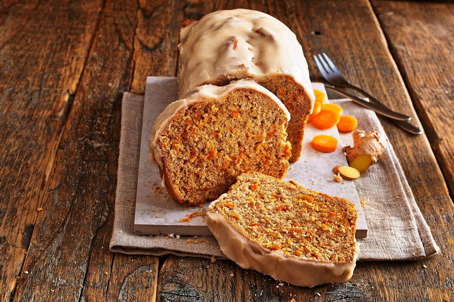RUF Karotten-Ingwer-Kuchen, Backmischung Für Einen Saftigen Karottenkuchen Mit Frischen Möhren en Fruchtiger Ingwer-Zuckerglasur, Vegan Naty Shop