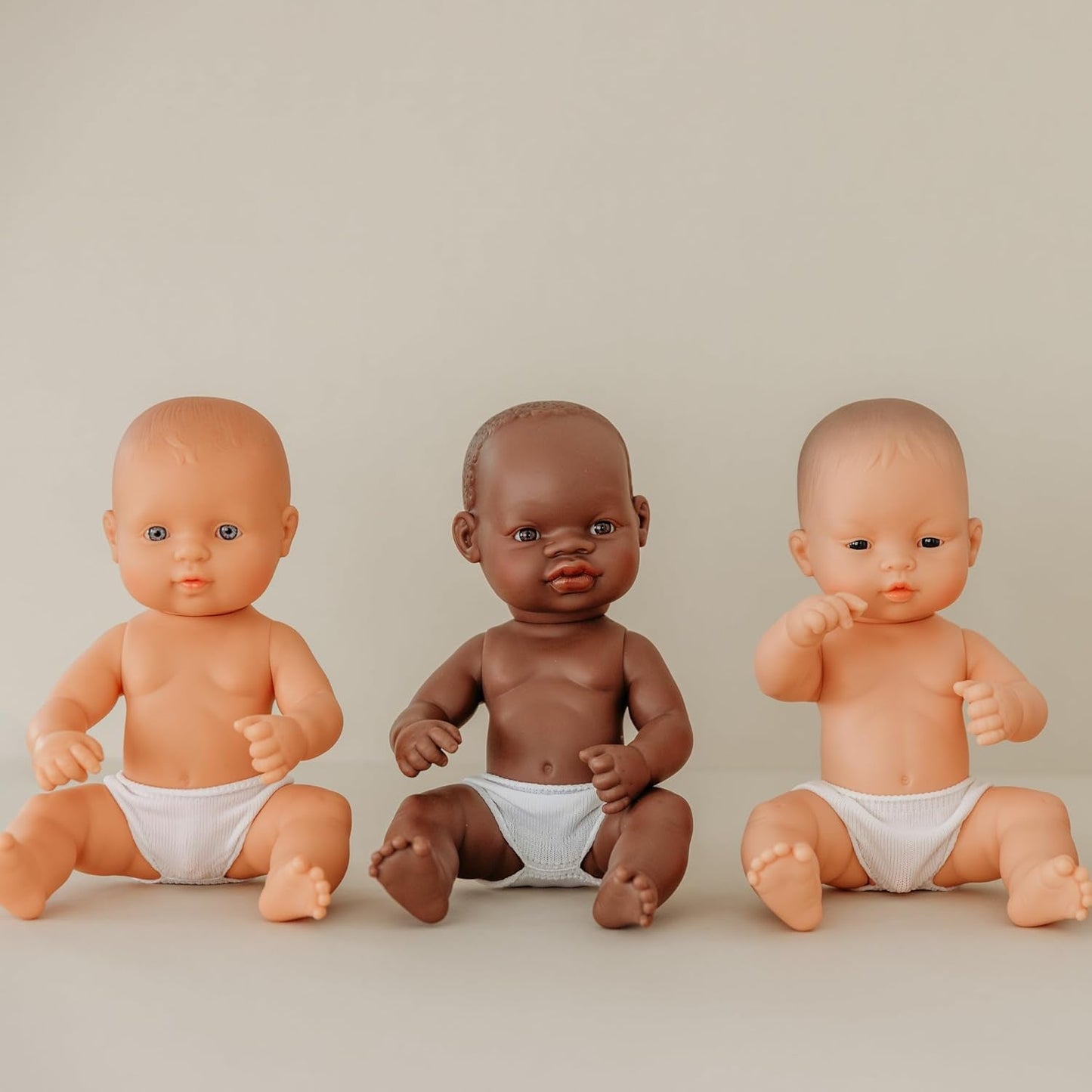 Miniland Babypop, Afrikaanse jongen, 32 cm, anatomisch correct